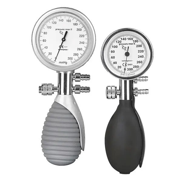 Blutdruck-Manometer 60 mm Skala ohne Manschette (2-Schlauch)