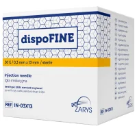 dispoFINE Injektionsnadel steril 30G 0,3x13mm gelb, 100 Stück