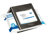 MaiMed Flowpack-Halter aus Edelstahl zur Wandmontage