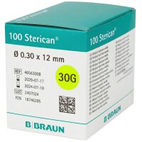 Sterican 0,30 x 12, 30G x1/2 Insulin, 100 Stück