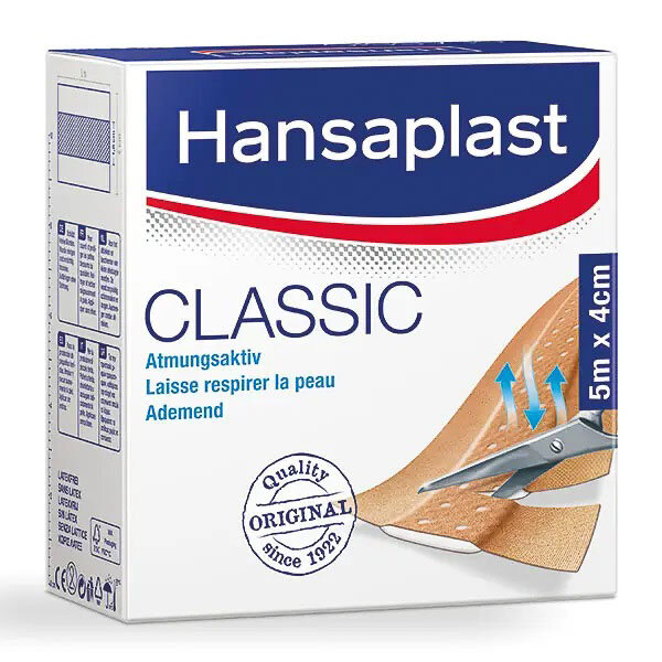 Hansaplast Classic Pflaster, 5 m x 6 cm Wundpflaster