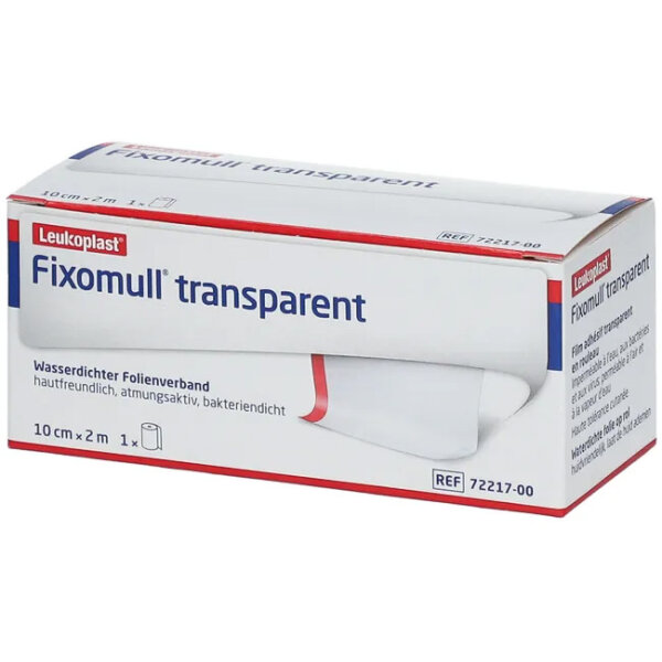 Fixomull transparent, wasser- und keimdichte Klebefolie 2 m x 10 cm, 1 Stück