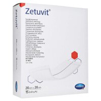 Zetuvit Saugkompressen steril 20x20 cm, 15 Stück