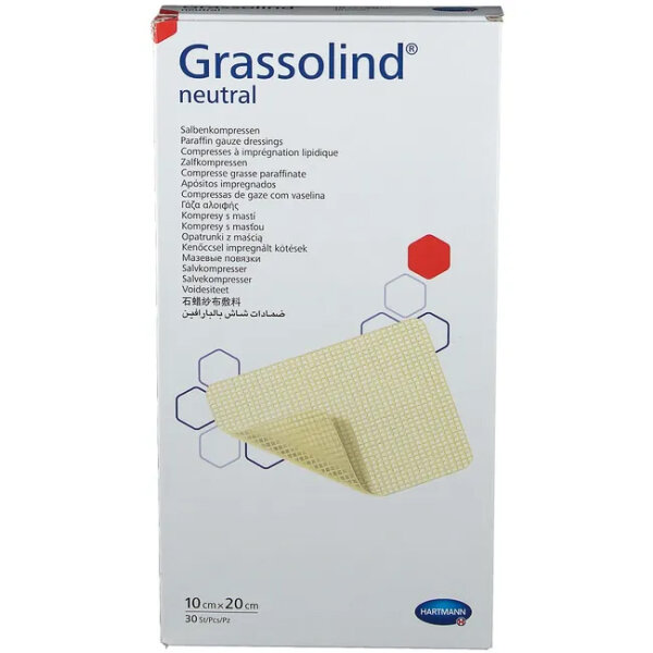 Grassolind® Salbenkompressen steril 10 x 20 cm