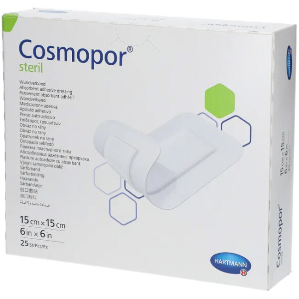 Cosmopor steril 15 x 15 cm, 25 Stück