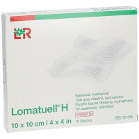 Lomatuell H Salbentüll, hydrophob, steril 10x10cm,...