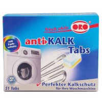 Anti-Kalk Tabs für die Waschmaschine (51 Tabs pro Pack)