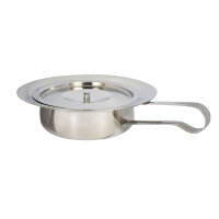 Bettpfanne/ Steckbecken mit Deckel EDELSTAHL (Stück)