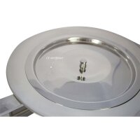 Bettpfanne/ Steckbecken mit Deckel EDELSTAHL (Stück)