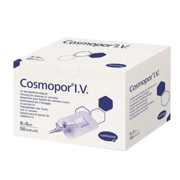 Cosmopor I.V. steril 8x6 cm, 50 Stück