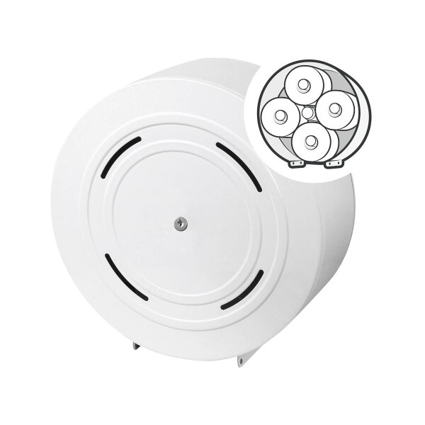 Toilettenpapierspender ToPa-Karusselhalter für 4 Kleinrollen