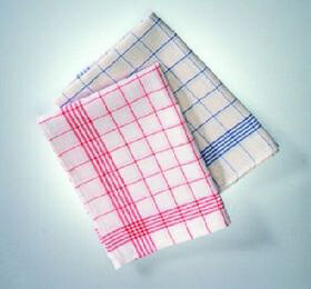 Geschirrtuch Baumwolle, bunt gestreift (10 Stück) (Abverkauf)