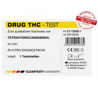 CLEARTEST Drug THC Teststreifen für Urinprobe 1 Stück