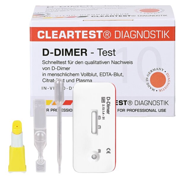 CLEARTEST D-Dimer Test Fibrinolyse 5 Stück Set