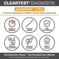 Cleartest Gono Schnelltest Gonorrhoe Abstrich 25 Tests