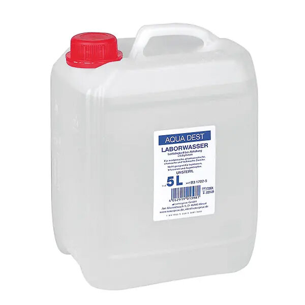 Aqua Dest-Laborwasser 5 Liter