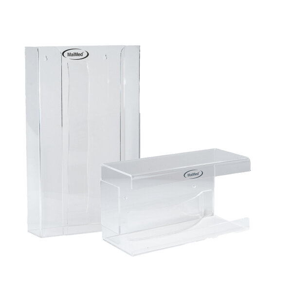 MaiMed Wandhalterung Handschuhspender acryl Feder für 3 Boxen