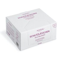 Sensilind Schutzlätzchen Esslätzchen mit Krümeltasche weiß  2 - lg. (100 Stück)