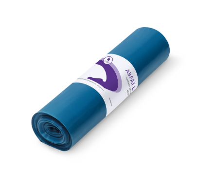 Abfallsäcke Müllbeutel I 120 Liter I blau I 700 x 1100 mm I Typ 80 I 50 my I 10 Rollen