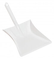 Kehrblech, komplett aus Metall, weiß